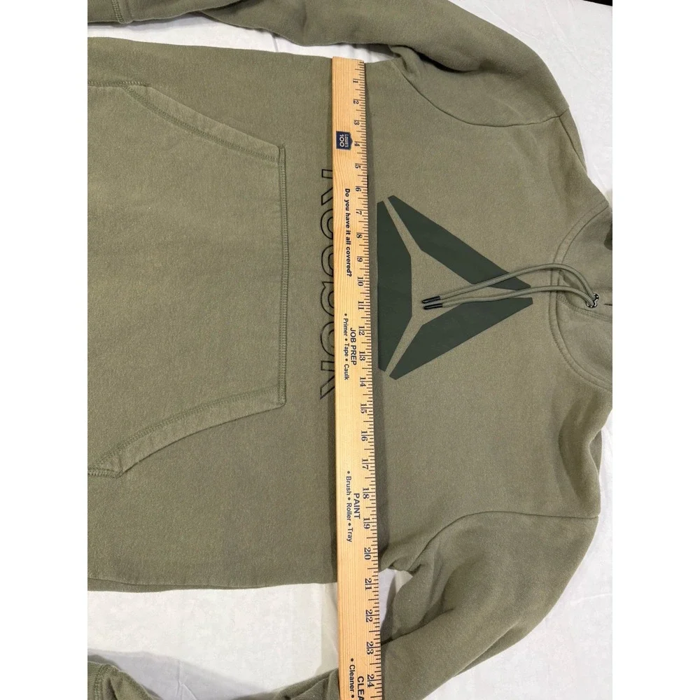 Reebok Classic Hoodie Green Size‎ Medium Fleece Activewear Sweatshirt Top